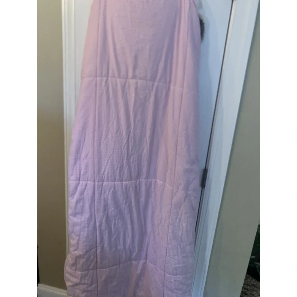 Pottery Barn Kids Shaggy Head Puppy Dog Whimsical Sleeping Bag Pink Gingham
